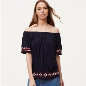 LOFT Off-Shoulder Boho Top